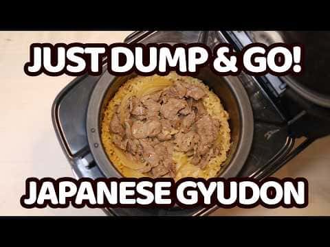 Rice Cooker Gyudon (Japanese Beef Bowl)
