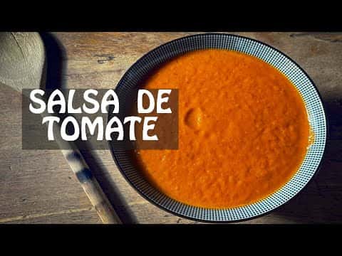 Salsa de tomate casera para paella, arroz, pasta y albóndigas