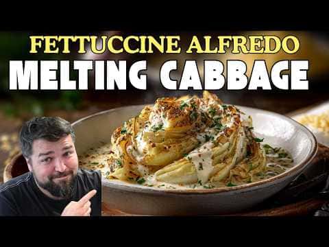 Keto Melting Cabbage Alfredo