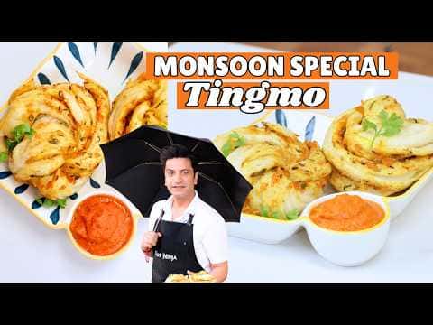 Tingmo (Tibetan Steamed Bread) with Spicy Tomato Chutney