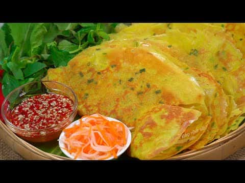 Bánh xèo miền Tây giòn xốp thơm béo