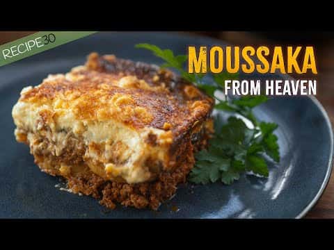 Greek Style Moussaka with Beef and Lamb