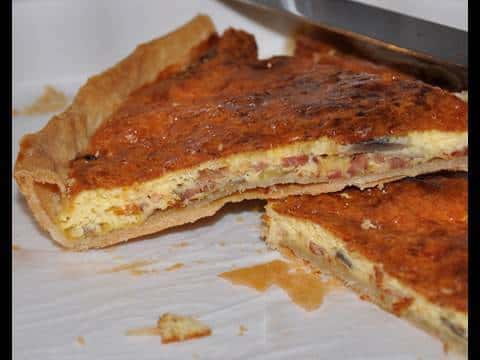 Quiche traditionnelle aux lardons et champignons
