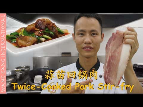 Twice-Cooked Pork Slices with Garlic Sprouts