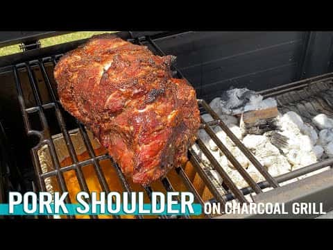 Smoked Pulled Pork on Charcoal Grill