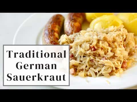 Traditional German Sauerkraut with Bacon
