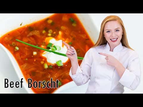 Traditional Russian Beef Borscht