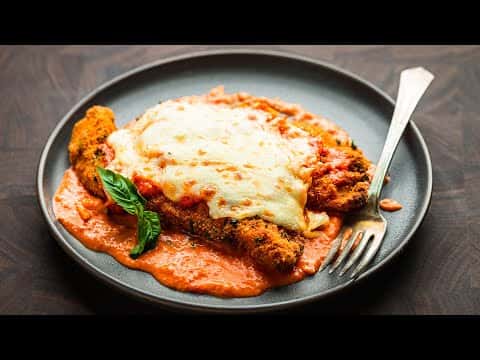 Chicken Parmigiana with Vodka Sauce