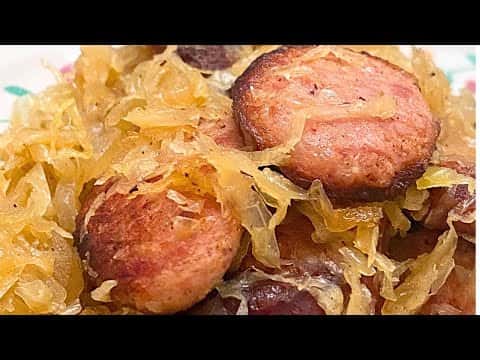 Sizzling Smoked Sausage and Sauerkraut