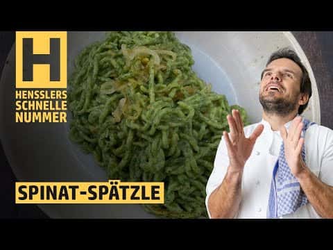 Selbstgemachte Spinat-Spätzle