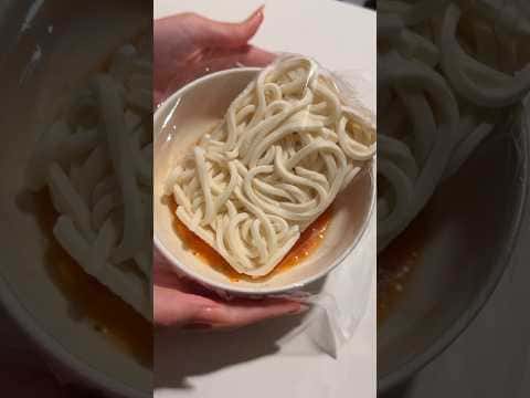 レンジで作るキムチチーズうどん