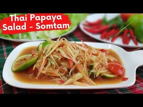 Thai Green Papaya Salad (Somtam)