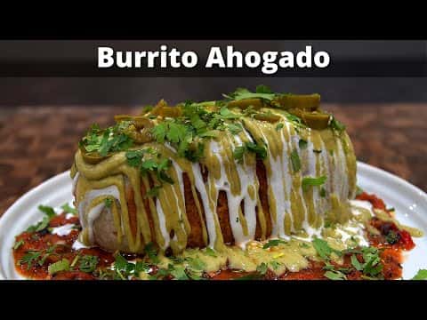 Burrito de asada ensalsado