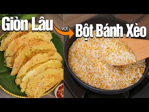 Bánh Xèo Giòn Xốp Lâu