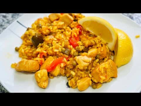 Paella de pollo