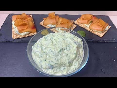Salsa Tzatziki e Tartine con Speck di Pesce Spada
