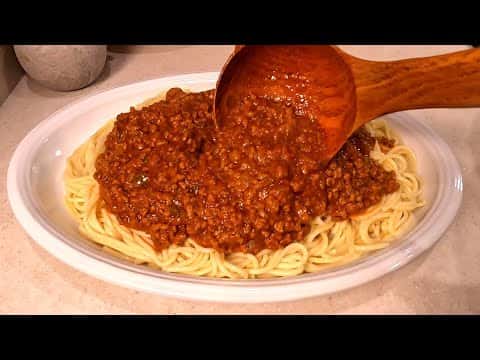 Homemade Spaghetti Meat Sauce