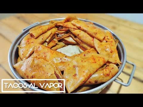 Tacos al vapor (estilo Tacos de canasta)