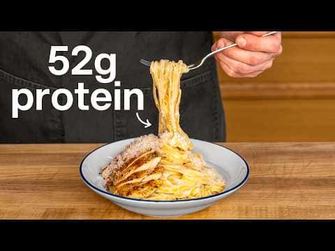 Low Calorie Chicken Alfredo Pasta