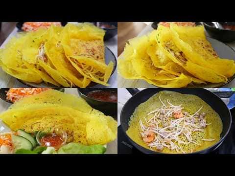 Bánh Xèo Miền Nam Mỏng Giòn Không Dầu