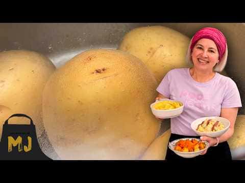 3 recetas con patata cocida: Puré, Ensaladilla rusa y Patatas bravas