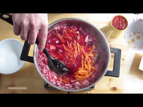 Borscht (Traditional Russian and Ukrainian Beet Soup)