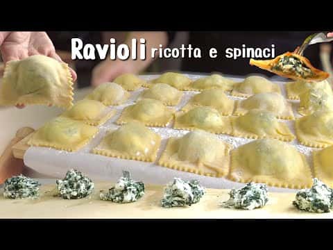 Ravioli XXL Fatti in Casa Ricotta e Spinaci