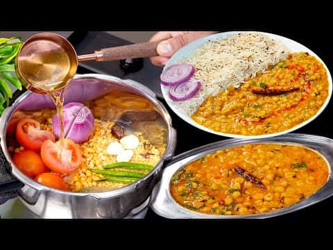 ढाबा स्टाइल चना दाल मसाला (Dal Fry Tadka)