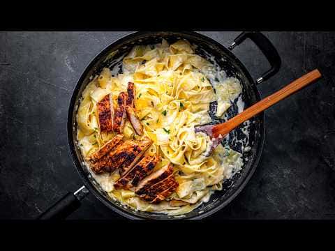 Blackened Chicken Alfredo Pasta
