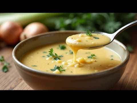 Creamy Winter Leek and Potato Onion Soup