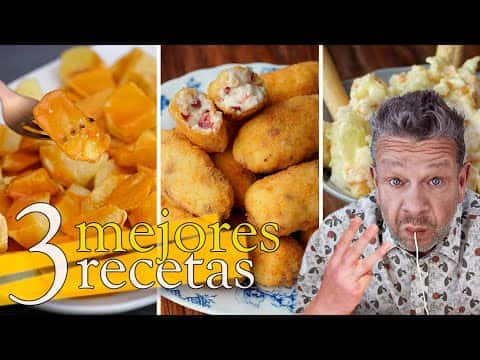 Recetas de Alberto Chicote: Patatas Bravas, Ensaladilla Rusa y Croquetas de Jamón Ibérico