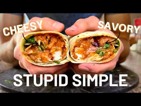 Cheesy Chicken Freezer Burritos