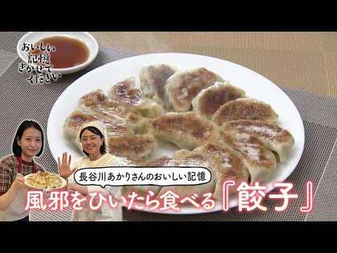 風邪をひいたときに食べる餃子(白菜と大葉の鶏餃子)