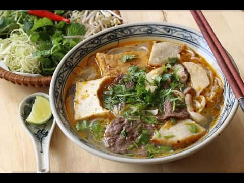 Vegan Spicy Vietnamese Noodle Soup (Bun Bo Hue Chay)