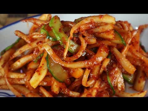 도라지오이무침