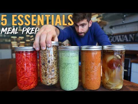 Meal Prep: Homemade Granola, Pho Stock, Herb Dressing, Quick Pickles, and Smokey Tomato Sauce