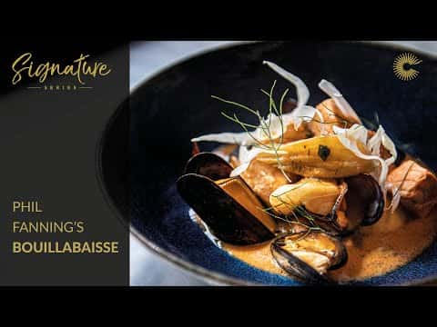 Bouillabaisse of Turbot, Salmon & Mussels
