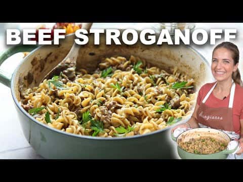 One Pot Beef Stroganoff
