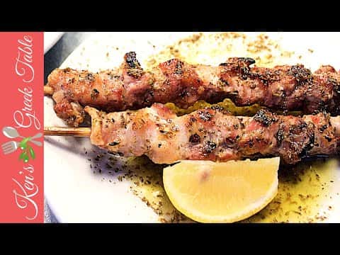 Authentic Pork Souvlaki