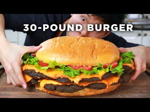 Giant 30-Pound Cheeseburger