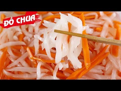 Củ cải và cà rốt ngâm chua ngọt